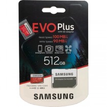 MicroSDXC 512GB Samsung Class10 U3 Ultra UHS-I EVO Plus 100MB/s