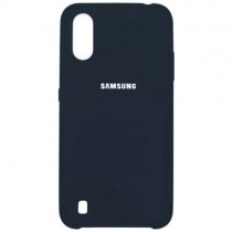 Силиконовая накладка для Samsung Galaxy A01 Black (Черная)