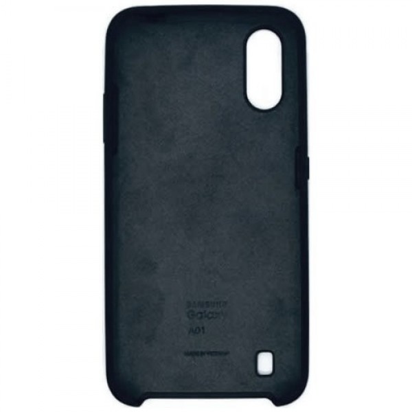 Силиконовая накладка для Samsung Galaxy A01 Black (Черная)