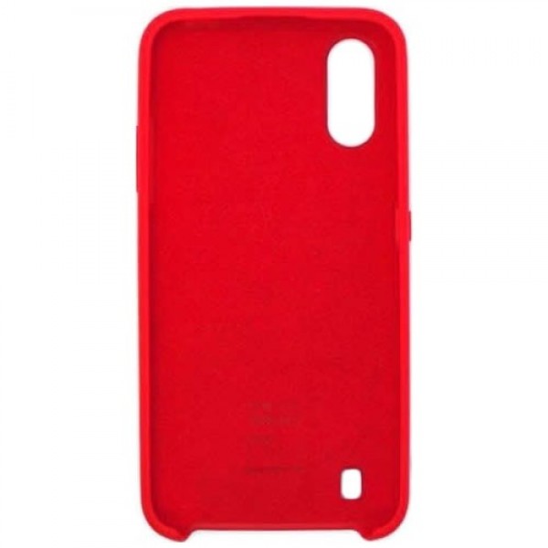 Силиконовая накладка для Samsung Galaxy A01 Red (Красная)
