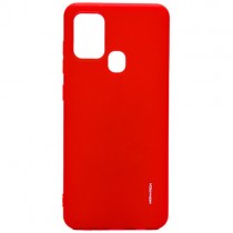 Силиконовая накладка для Samsung Galaxy A21S Monarch Red (Красная)