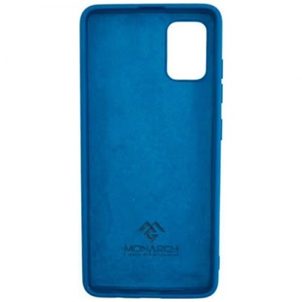 Силиконовая накладка для Samsung Galaxy A31 Monarch Premium без лого Blue (Синяя)