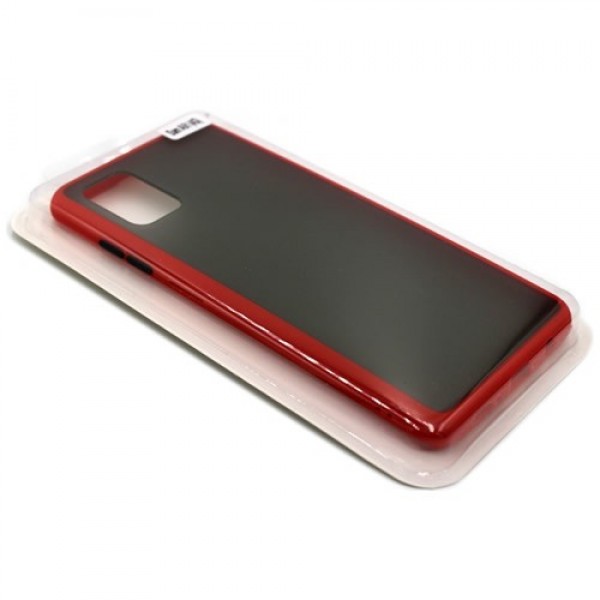Силиконовая накладка для Samsung Galaxy A41 Skin Feeling (Красная рамка)