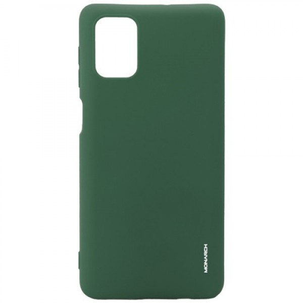 Силиконовая накладка для Samsung Galaxy A51 Monarch Green (Зеленая)