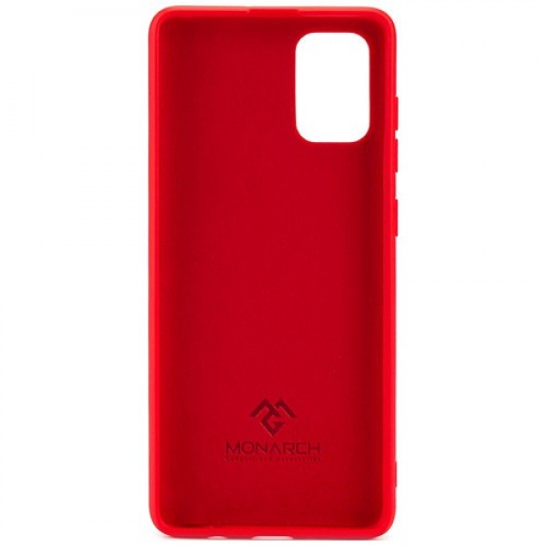 Силиконовая накладка для Samsung Galaxy A51 Monarch Premium без лого Red (Красная)