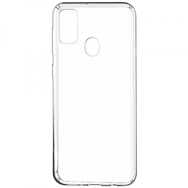 Силиконовая накладка для Samsung Galaxy M21 2мм в упаковке (Прозрачная)