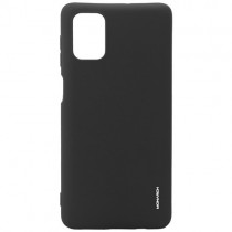 Силиконовая накладка для Samsung Galaxy M51 Monarch Black (Черная)