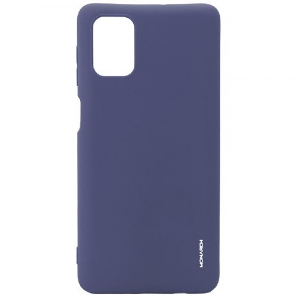 Силиконовая накладка для Samsung Galaxy M51 Monarch Blue (Синяя)