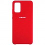 Силиконовая накладка для Samsung Galaxy S20+ с логотипом Red (Красная) 