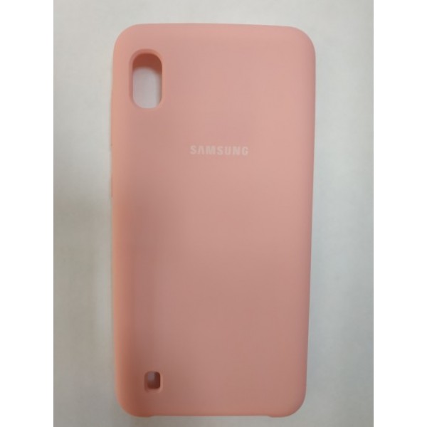 Силиконовая накладка для Samsung Galaxy A10 (Розовая)