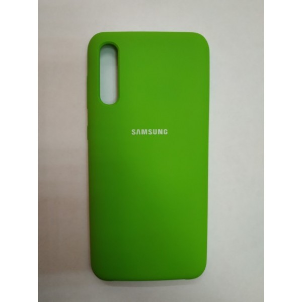 Силиконовая накладка для Samsung Galaxy A30S (Зеленая)