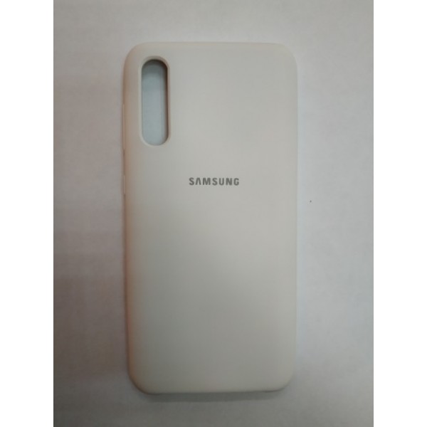 Силиконовая накладка для Samsung Galaxy A30S (Белая)