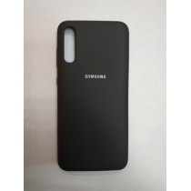 Силиконовая накладка для Samsung Galaxy A70 (Черная)