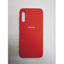 Силиконовая накладка для Samsung Galaxy A70 (Красная)