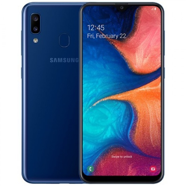 Смартфон Samsung Galaxy A20 3/32Gb Blue (Синий) EAC